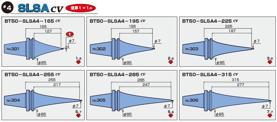 BT50-日本MST一體式熱縮刀柄