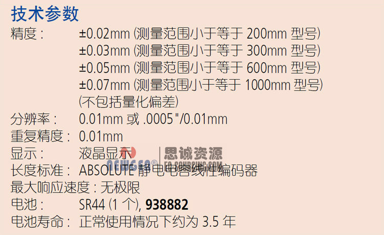 電子數(shù)顯卡尺帶SPC輸出(硬質合金內、外徑測量爪)500-175-20