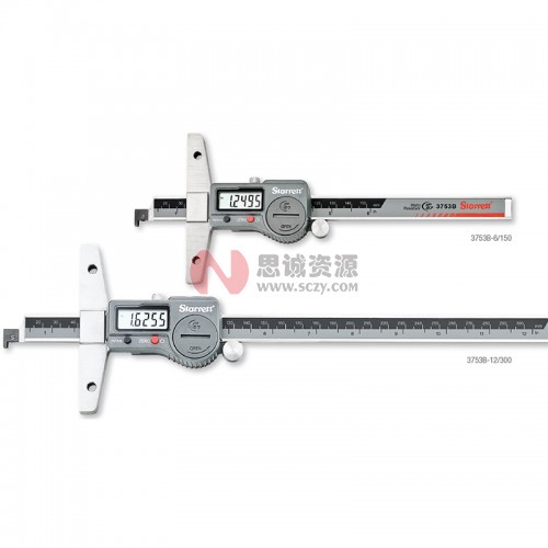 施泰力/Starrett 3753A/3753B系列數(shù)顯深度規(guī)0-12″/0-300MM